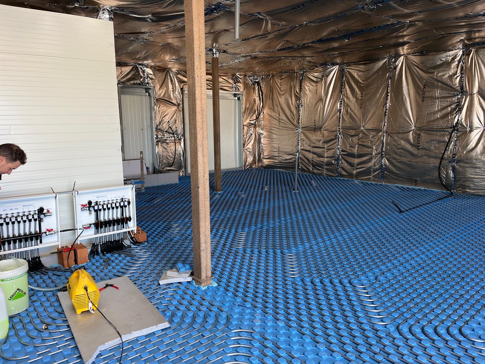 Instalación Suelo Radiante Vivienda Valdemorillo